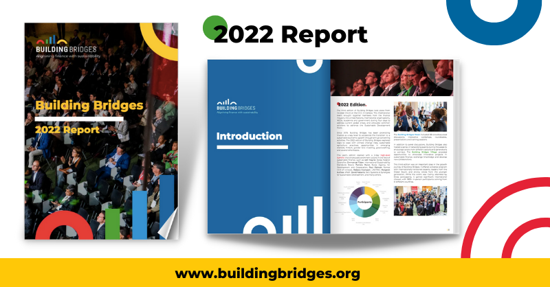 🌎Want to learn more about current trends in sustainable finance?

Check out the key takeaways from #BuildingBridges22 in our report👉buildingbridges.org/2022-report/