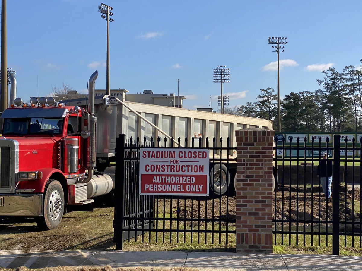 Construction is underway for the new <a href="/LionUpBaseball/">Southeastern Baseball</a> clubhouse!!! #LionUp