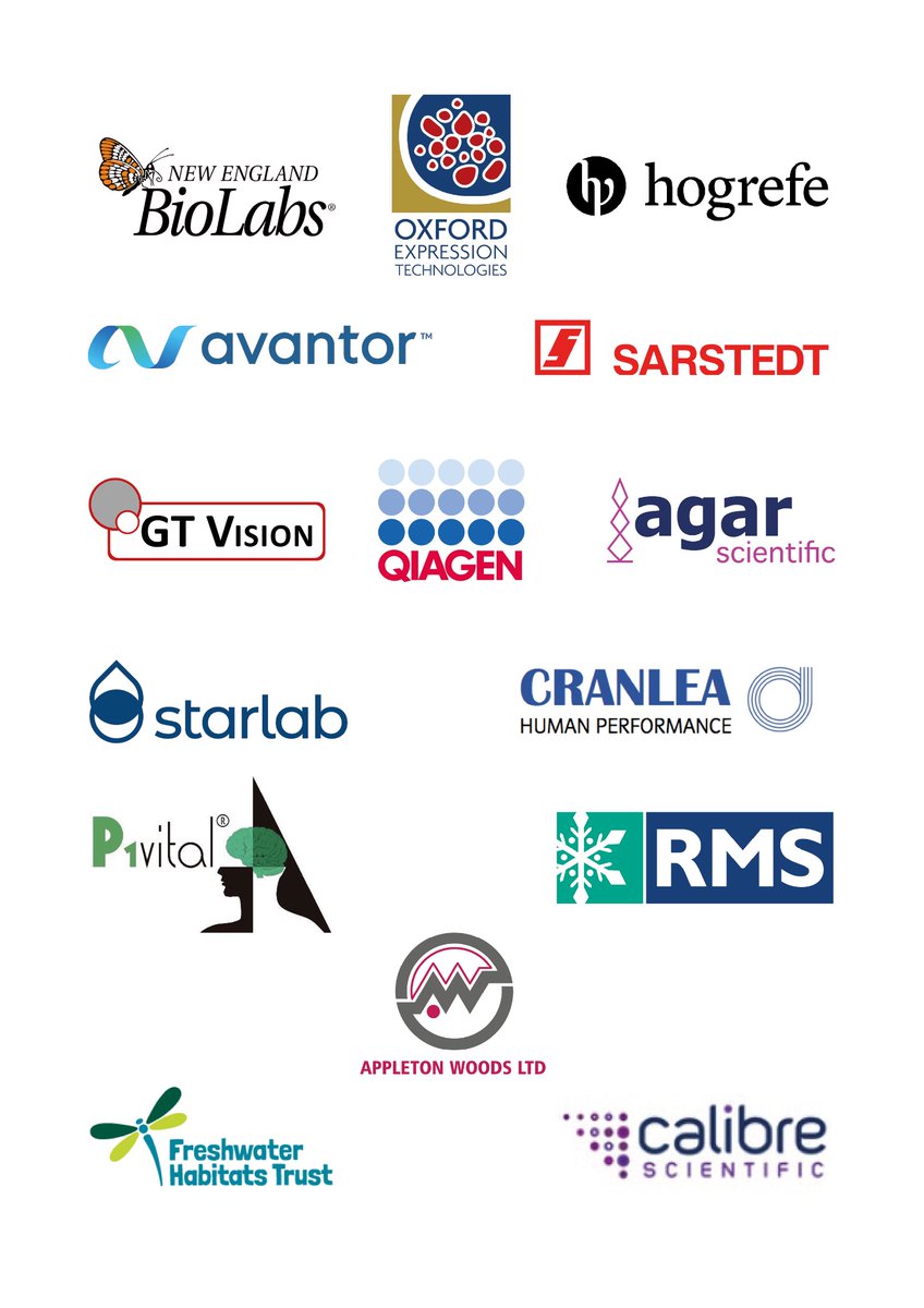 Thanks to all our sponsors for making #HLSPGRS23 so special yesterday @oxford_brookes @NEBiolabs @oetltd @gtvisionUK @RoyalMicroSoc @QIAGEN @AgarScientific @Avantor_News 
@AppletonWoods @PondRiverStream @Cranlea @HogrefeLtd @StarlabUKLtd 
@PivotalSci @calibresci #SARSTEDT 🙏🙏🙏