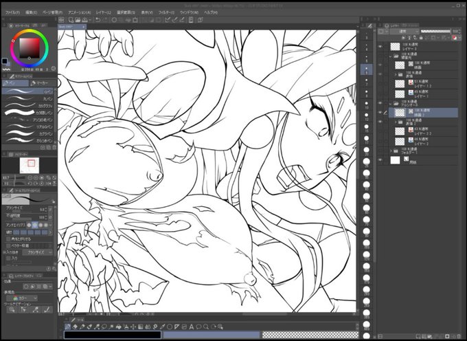 ライブでここまで進みました #今日のライブ進捗 #Skeb https://t.co/NcL34ZqmPA 