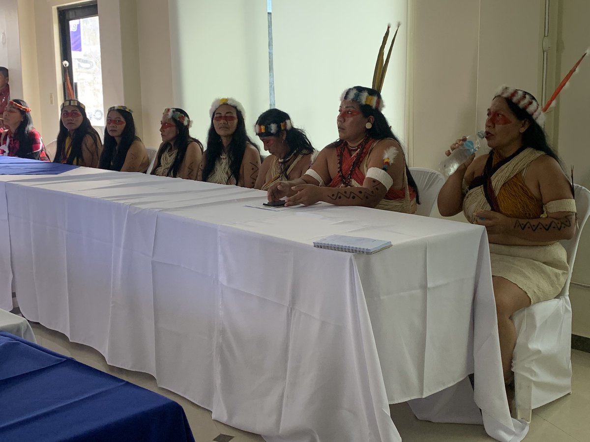 LancerosDigital's tweet photo. Posesión el Nuevo Consejo de Gobierno de la Asociación de Mujeres Waorani #AMWAE realizado el día de hoy en la ciudad de Puyo, Pastaza https://t.co/WKfj93lonS