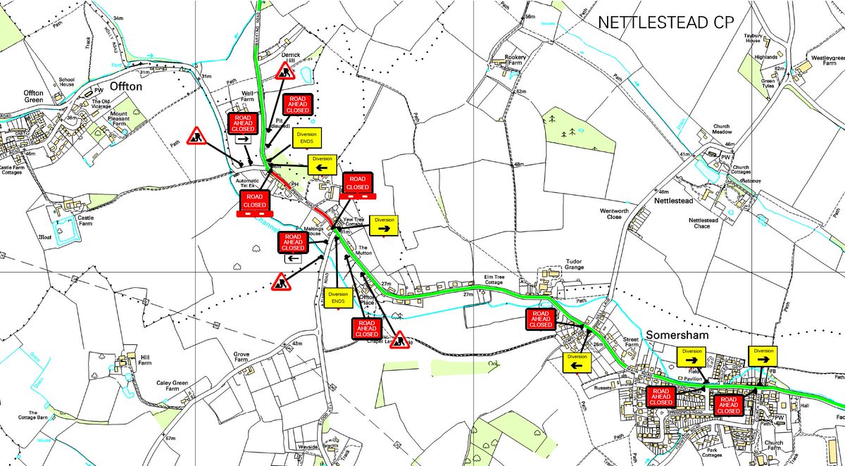 Suff_highways's tweet photo. Ipswich Road, #Willisham #Offton will be closed on 16 January 2023 between 10am and 3pm, for road repairs.
Diversion
Ipswich Road, Main Road, Somersham Road, Leather Bottle Hill, Somersham Road, B1113, B1078, Barking Road, Willisham Hall Road and vice versa. #Suffolk https://t.co/SyivjRGS6Z