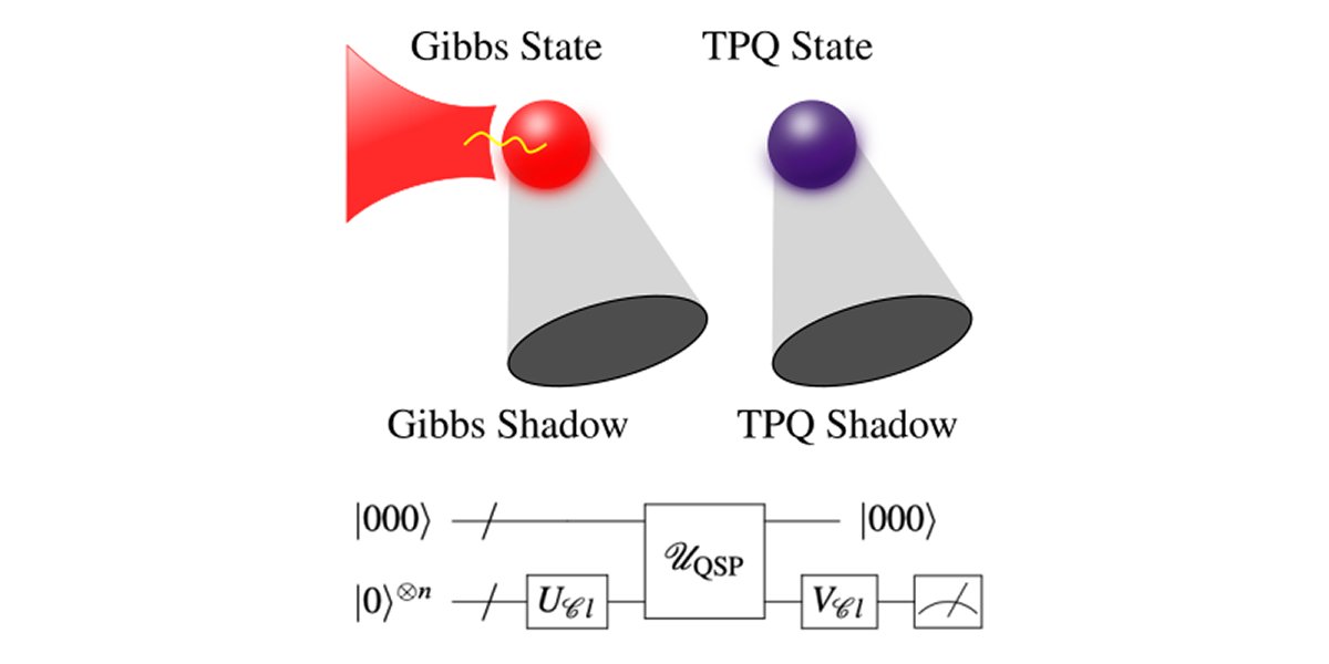 PRX_Quantum's tweet photo. Instead of directly preparing Gibbs states, a more efficient quantum algorithm to estimate them is proposed: generate thermal pure quantum states and use classical shadow tomography. @luukcoopmans, @quantinuumQC

https://t.co/GbvRYxd8XD https://t.co/uA2xN18yMz