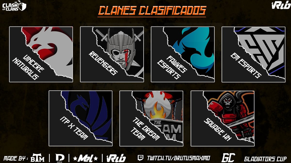 🏆🏆🏆Edition 3 Gladiators🏆🏆🏆

    Welcome to our tournament 😏

       We present our classifieds🥳

              We are ready😎
<a href="/VincereNaturali/">Vincere Naturalis</a> 
<a href="/REVENGERS5254/">REVENGERS E-SPORTS</a> 
<a href="/FawkesSport/">Fawkes E-sport</a> 
<a href="/ExaltMight/">Exalt Might Esports</a> 
<a href="/ITPXTEAM1/">ITP X TEAM</a> 
<a href="/TheDreamTeamVGC/">The Dream Team 🇲🇽</a> 
<a href="/Team_Savage03/">Savage Hn</a>