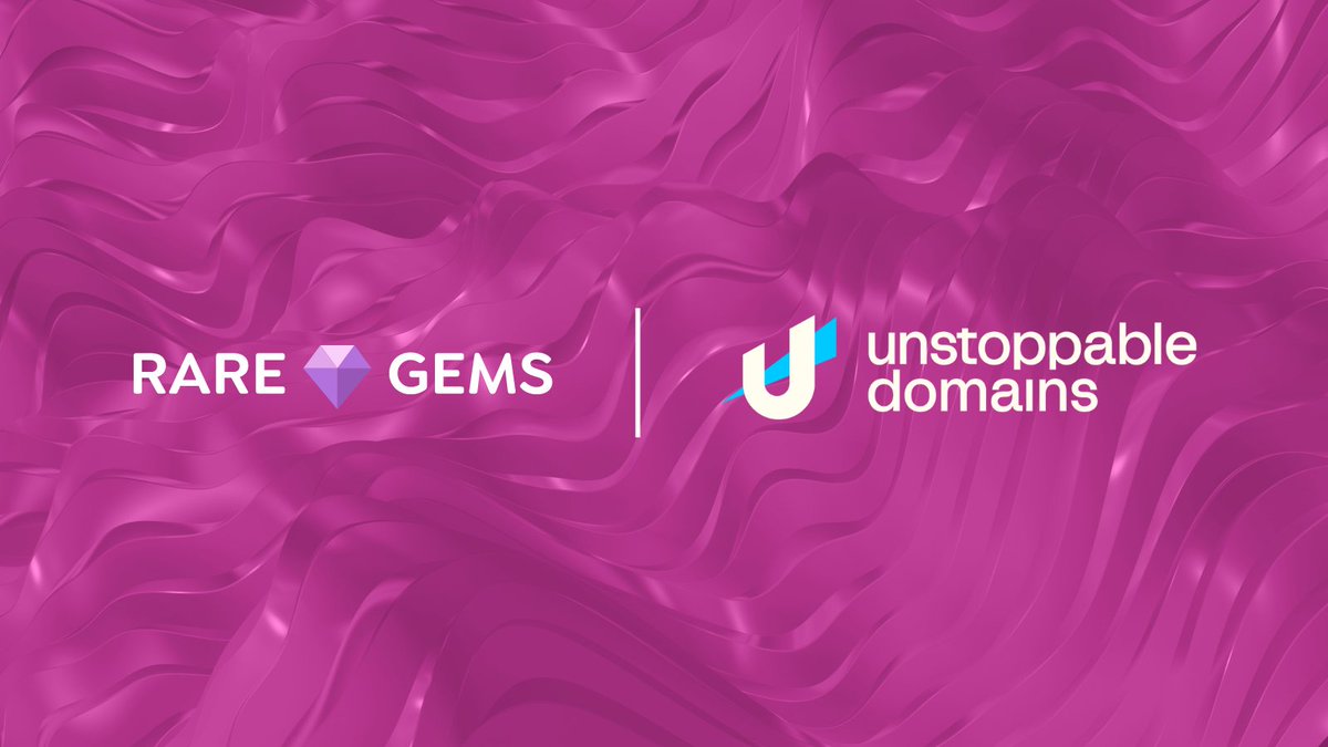 4/ See your Web3 domains integrated with @RareGems_io, a non-custodial multichain NFT marketplace. 💎 Browse the collections on RareGems: unstoppableweb.co/3GYAo2a