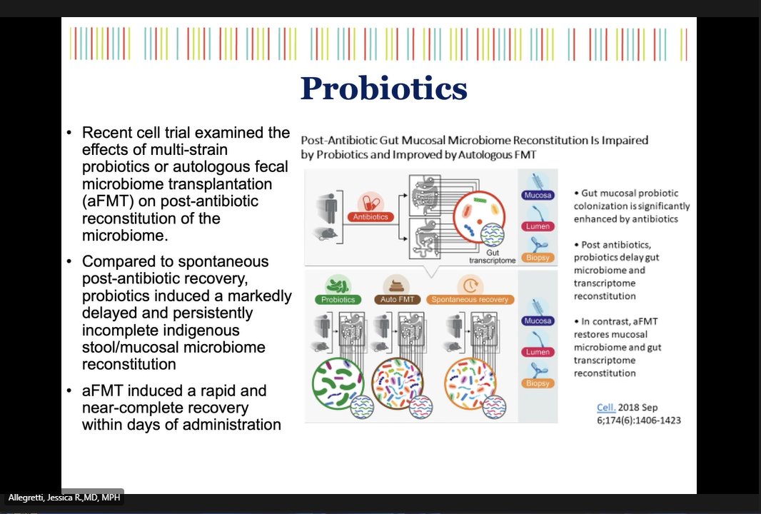 Phillip Gu (@drphil_gu) on Twitter photo Excellent talk by <a href="/DrJessicaA/">Jessica R Allegretti</a> on #CDiff at <a href="/CedarsSinai/">Cedars-Sinai</a> IM grand rounds. <a href="/AmCollegeGastro/">ACG</a> guidelines recommend AGAINST probiotics after treating for C. Diff--can actually delay reconstitution of the #microbiome! <a href="/IBDCedarsSinai/">IBD at Cedars-Sinai</a> Excellent talk by <a href="/DrJessicaA/">Jessica R Allegretti</a> on #CDiff at <a href="/CedarsSinai/">Cedars-Sinai</a> IM grand rounds. <a href="/AmCollegeGastro/">ACG</a> guidelines recommend AGAINST probiotics after treating for C. Diff--can actually delay reconstitution of the #microbiome! <a href="/IBDCedarsSinai/">IBD at Cedars-Sinai</a>
