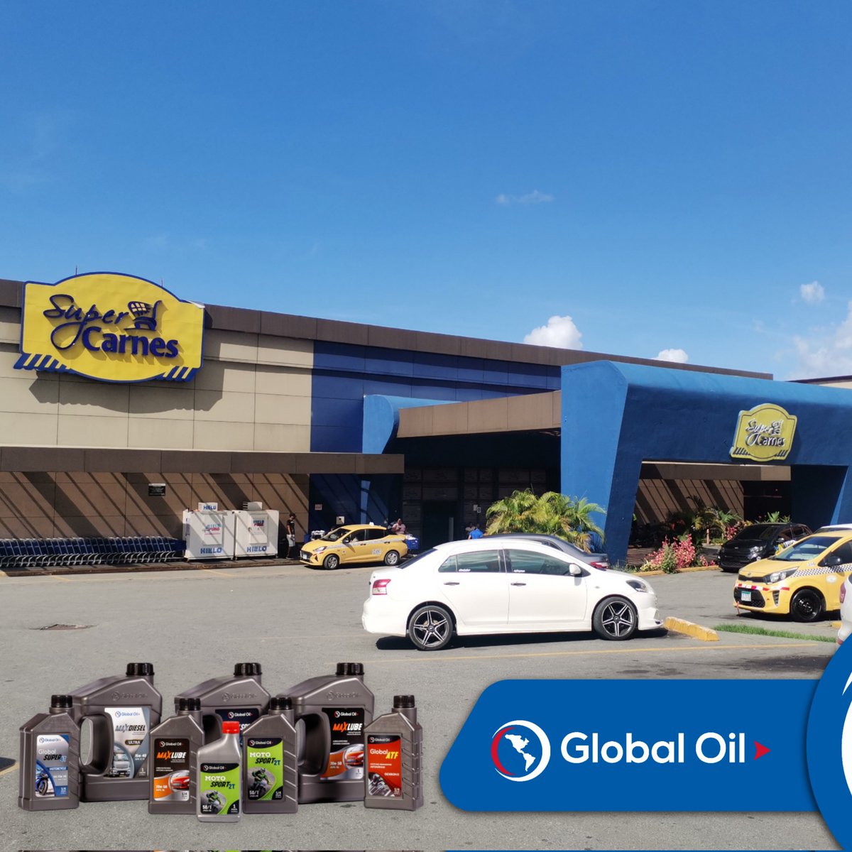 OilPanama's tweet photo. En @super_carnes  de Arraiján📍 puedes adquirir tus lubricantes GLOBAL OIL🛢️🏁

#GlobalOilPTY #GlobalOil #Lubricantes #Panama #Super4T  #Moto #Diesel #Ultra #15w40 #Gasolina #MaxLube #10w30 #Synthetic #Blend #20w50 #outboard https://t.co/apf96H4bJF
