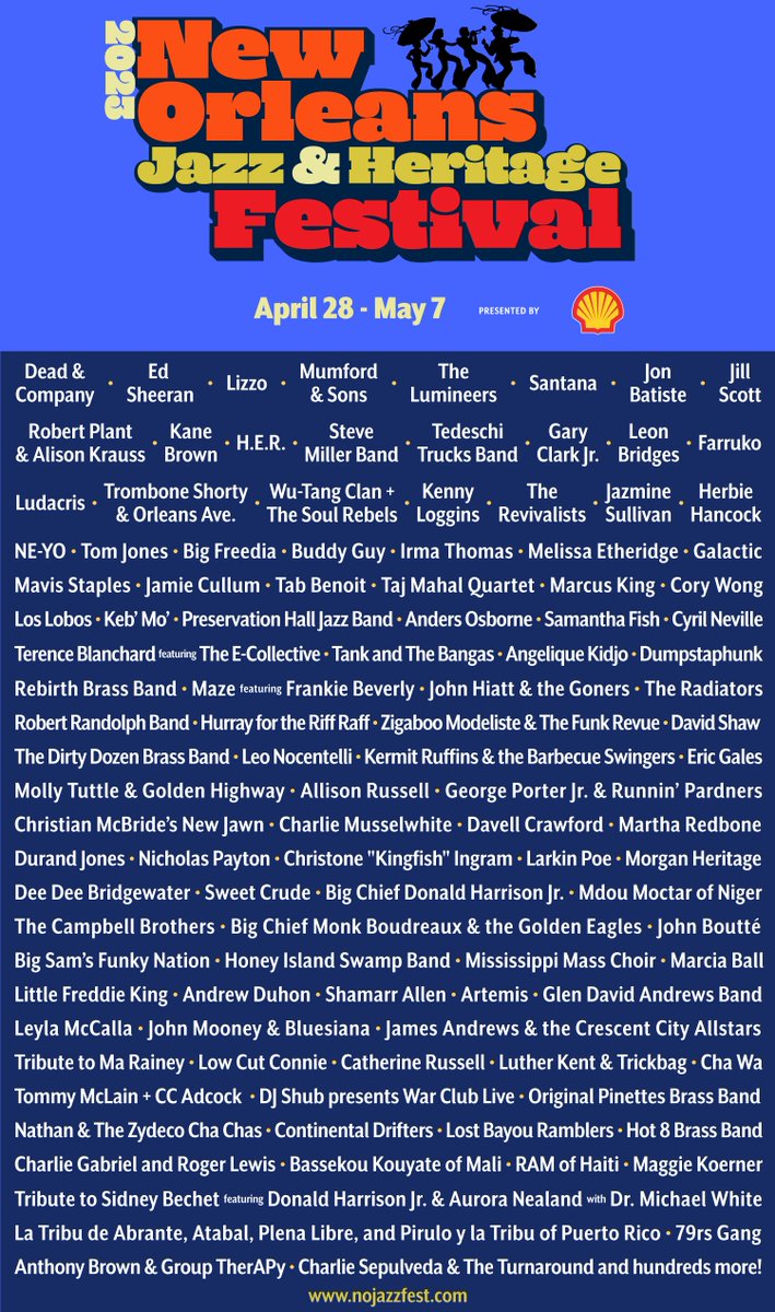 Jazz Fest lineup just dropped! nolaweekend.com/?utm_source=tw…