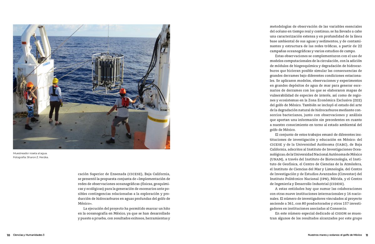 CIGoMorg's tweet photo. Los investigadores Juan Carlos Herguera y Edward Peters, responsable y coordinador del #CIGoM respectivamente, nos invitan a conocer el consorcio en las páginas de la revista Ciencias y Humanidades núm. 3 "Nuestros mares y océanos: el golfo de México" https://t.co/xyYt33vDck