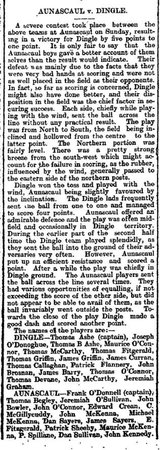muirioch's tweet photo. Yesterday was Thomas Ashe's birthday - born 12.1.1885

A reminder of where the Kinard man got his leadership qualities - captain of @DingleGAA footballers v Annascaul as a 20-year-old in 1905 before going onto reach county final with @LiosPoil_CLG in '07.

#PatriotGame #Caid https://t.co/CmWd78Ee9z