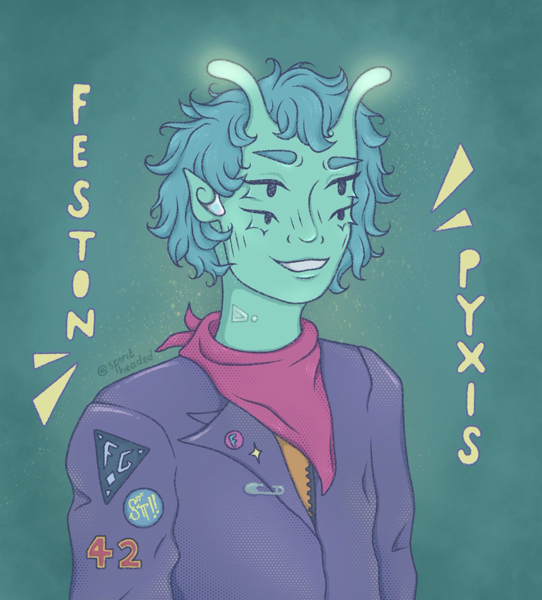 spiritheaded's tweet photo. got my fan-design of Feston finished!! @StarTripperHQ #StarTripper #StarTripperPod #fictionpodcast #podcastfanart <33 https://t.co/E8nrI2DIYH