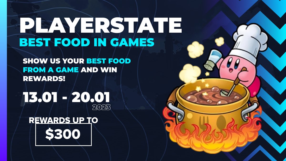 UGCbeyond's tweet photo. MORE CHALLENGEEESS!!
It's time for another food-related challenge! In this one we want you to share your best in-game screenshots of your favourite virtual meals and dishes.
Challenge Page: https://t.co/wprVxjE4vy
#joinplayerstate https://t.co/8m1SdlmMtM
