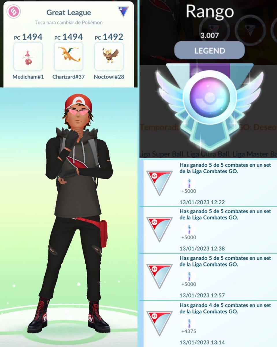 My Charizard asked me why not to come back to GBL now that OGL is already underway.
I felt tempted &amp; said ok. But pls, I told him, take it easy, I know you.
Don’t worry he said, with fire in his eyes🔥
And then…

We are LEGEND! 💙

#PokemonGO #GOBattleLeague #CharizardThings