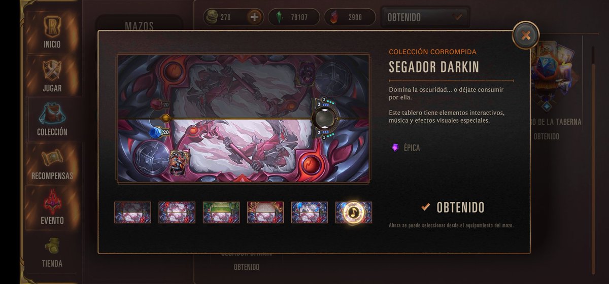 Dragovanni's tweet photo. Yaaaaa al fin llegooooooo, muchas muchas gracias al buen @SerganIkari que fue con él con quien gané este hermoso tablero y a todos los demás #LPP de #LegendsOfRunaterra que elavlraron muchas buenas dinámicas para ganar esta gran recompensa, ahora queda estrenarlo!!!!! https://t.co/ovc0dBjlgg