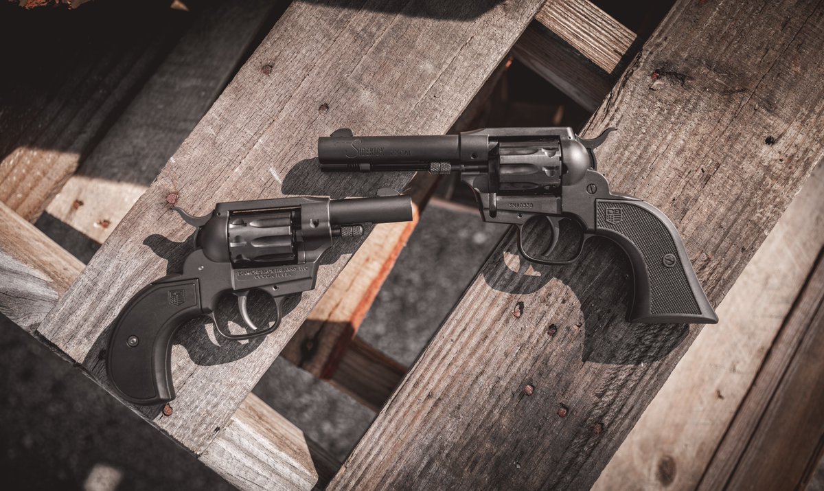 DBFirearms's tweet photo. Just like its big brother, the Birdshead Sidekick will include 9-shot interchangeable 22LR and 22 Mag cylinders. #DiamondbackFirearms #DBFirearms #DiamondbackSidekick #Birdshead #Revolver https://t.co/Zrinxw97B9