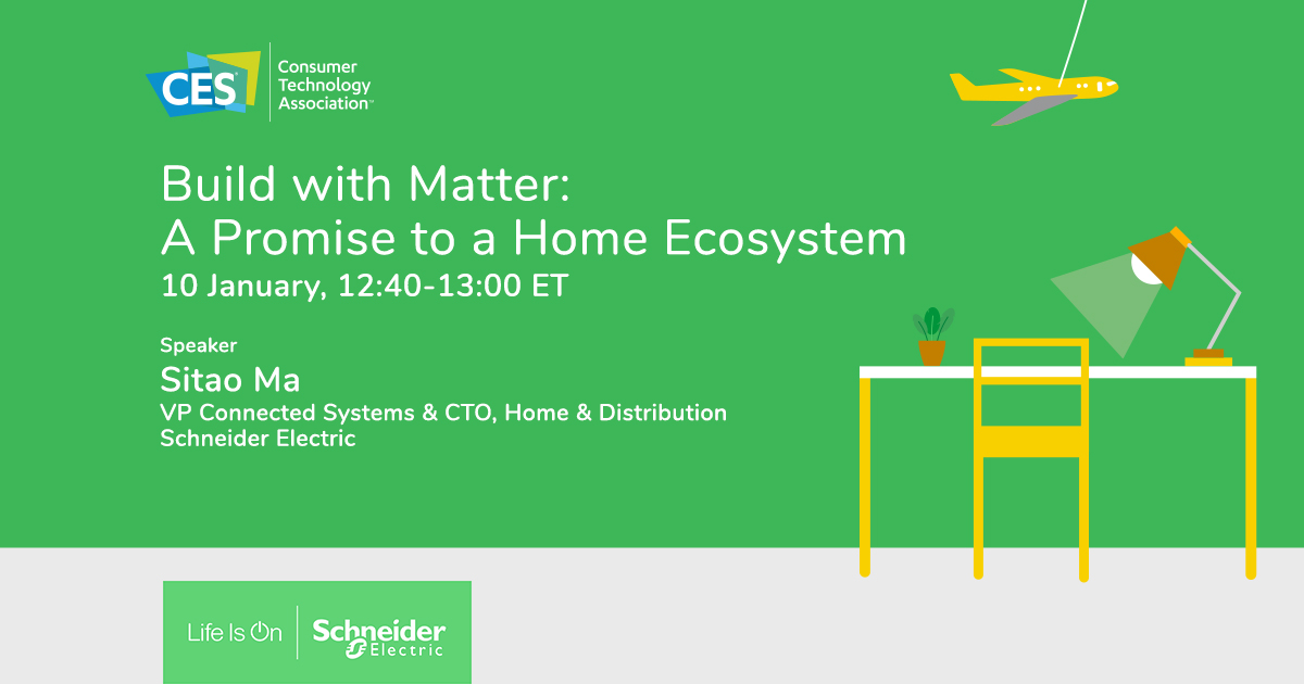 Here is your chance to know about the Matter IoT connectivity standard at our innovation talk, "Build with Matter: A Promise to a Home Ecosystem" happening at CES 2023 in Vegas!

#NetZero #sustainability #sustainablehomes #ces2023

Register here: spr.ly/60163VMFu
