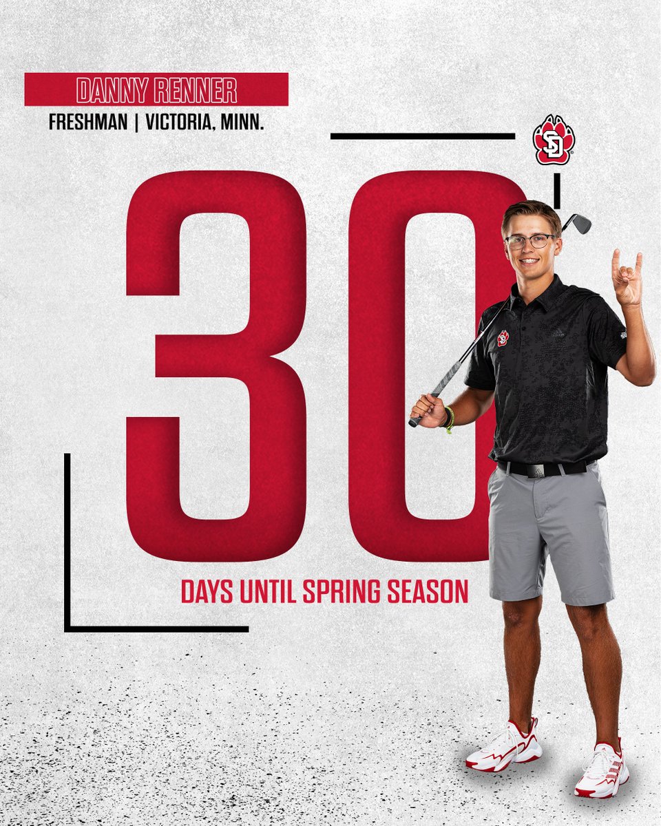 SDCoyotesMGolf's tweet photo. Let the countdown begin! 3⃣0⃣ days until our first meet of the spring!

@dannyrenner2 x #GoYotes 🐾 https://t.co/jvmZpijcpf