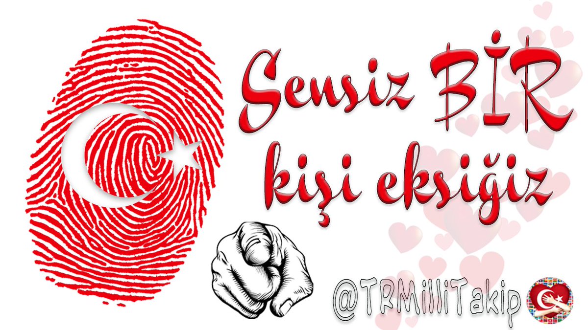 TRMilliTakip's tweet photo. 🇹🇷Milli hesapların güçlenmesi adına...

🇹🇷Bu tweet'e YORUM &amp; RETWEET veya BEĞENİ yapın,

🇹🇷Yapanları #Takip edin, Her #TakibeTakip yapın..

🇹🇷TAKİPLEŞELİM DOSTLAR https://t.co/cai6XuozxJ