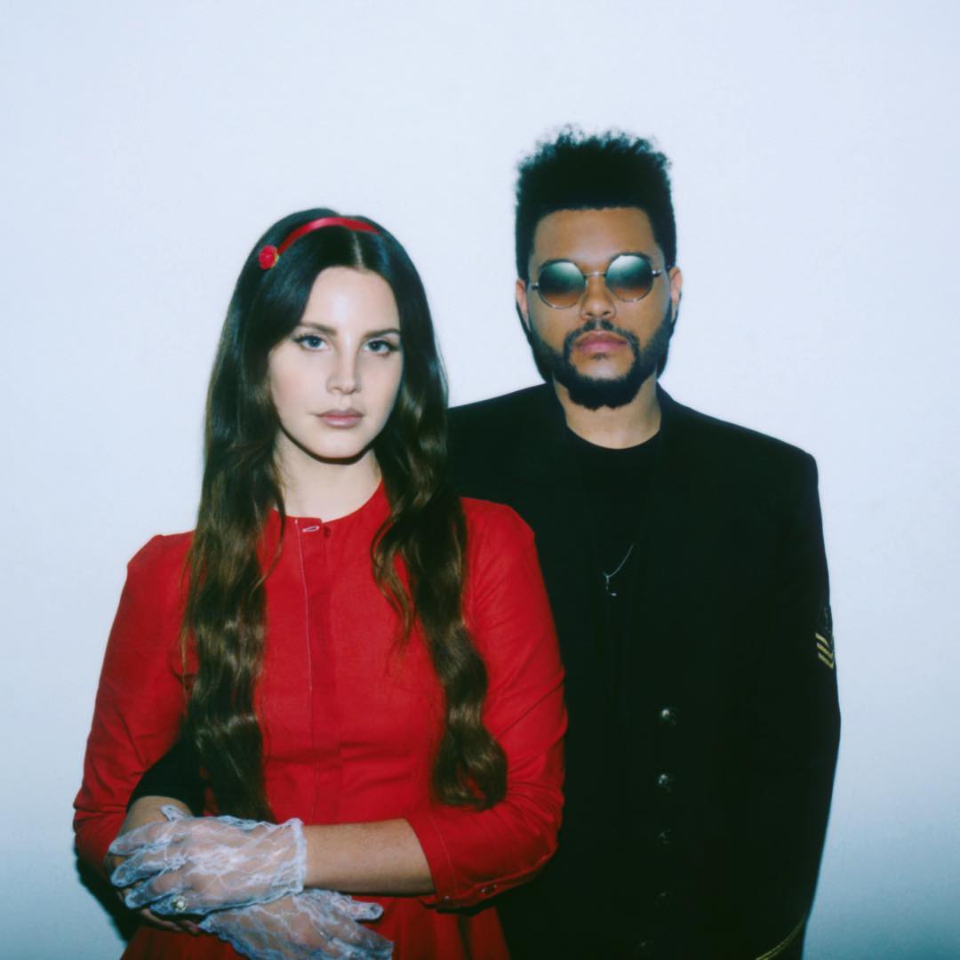 thepoparchive's tweet image. lana del rey &amp;amp; the weeknd.