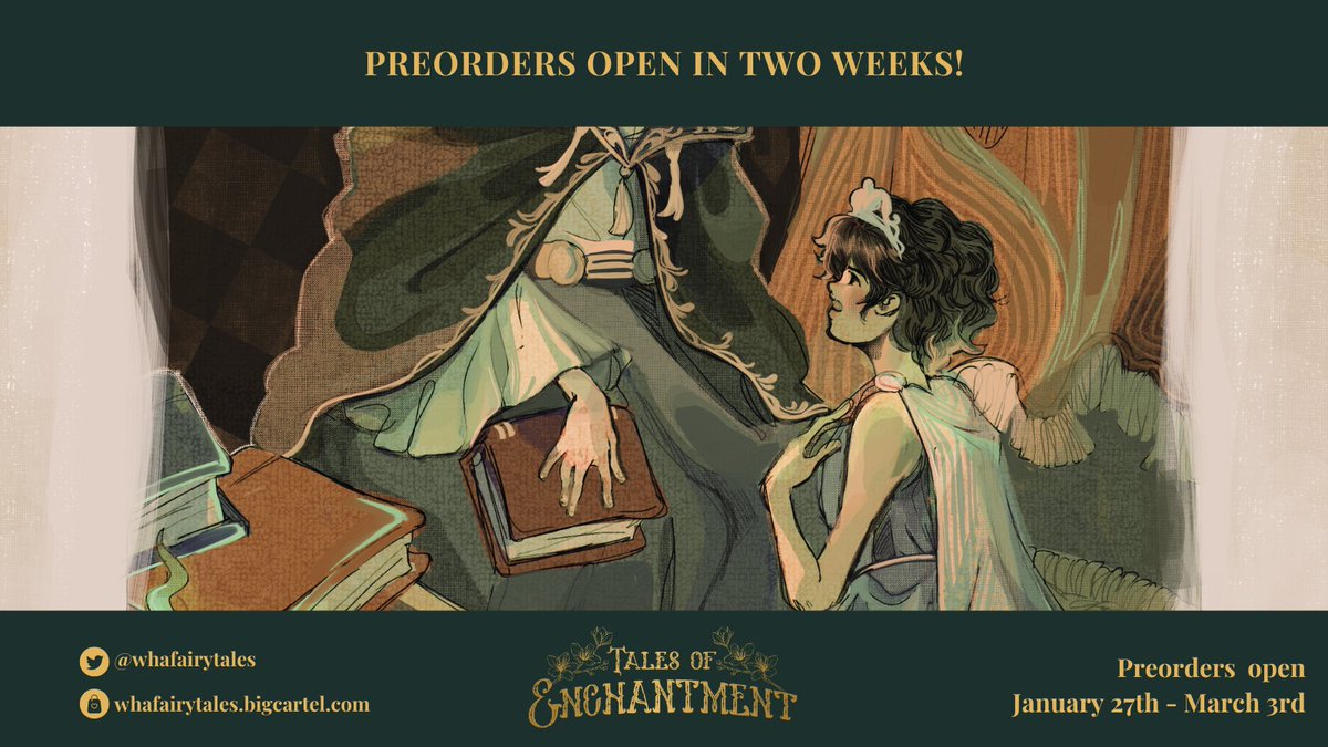 Tales of Enchantment: A WHA Fairytale Zine (@whafairytales) on Twitter photo ✨ Preorders Announcement ✨
It's time we march home with the magical stories we want to share with you!
Preorders for Tales of Enchantment: A Witch Hat Atelier zine open on January 27, 12 PM CST.
Preview art by <a href="/screentune/">no way meow ฅ^•ﻌ•^ฅ</a>👑 ✨ Preorders Announcement ✨
It's time we march home with the magical stories we want to share with you!
Preorders for Tales of Enchantment: A Witch Hat Atelier zine open on January 27, 12 PM CST.
Preview art by <a href="/screentune/">no way meow ฅ^•ﻌ•^ฅ</a>👑