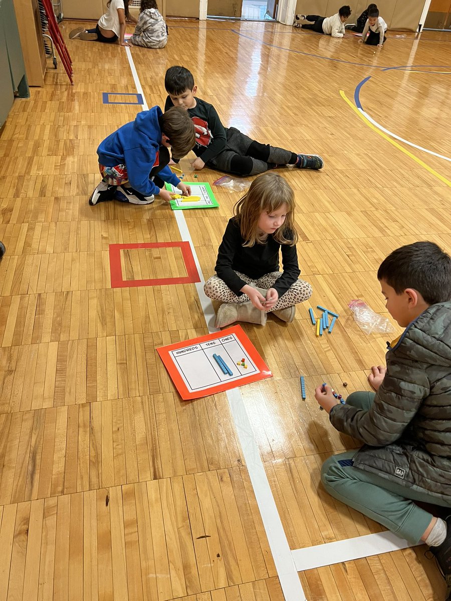 Hands on math helps us understand regrouping in subtraction. #doubleup #handsonmath #ewlearns <a href="/NorthSideEW/">North Side School</a>