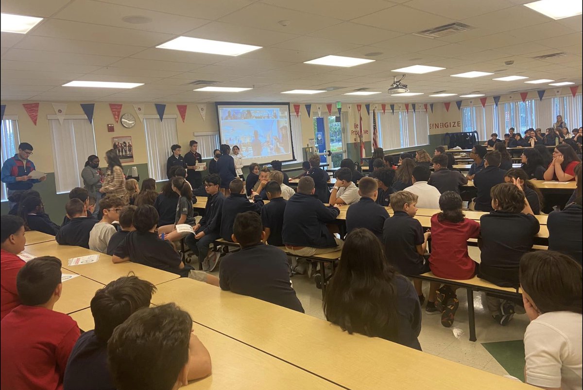 CollierCharter's tweet photo. Today, our Middle School students celebrated their Quarter 2 achievements with an awards ceremony! We are so proud of their hard work in and out of the classroom! #CSUSAProud #CardinalsSOAR https://t.co/Ew3zHmrDLA