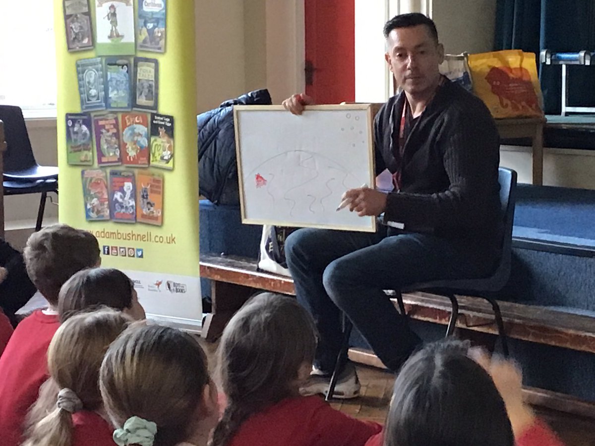 Our week started with <a href="/authoradam/">Adam Bushnell</a> 

We thoroughly recommend starting all weeks like this! 

#writingrocks #primaryrocks