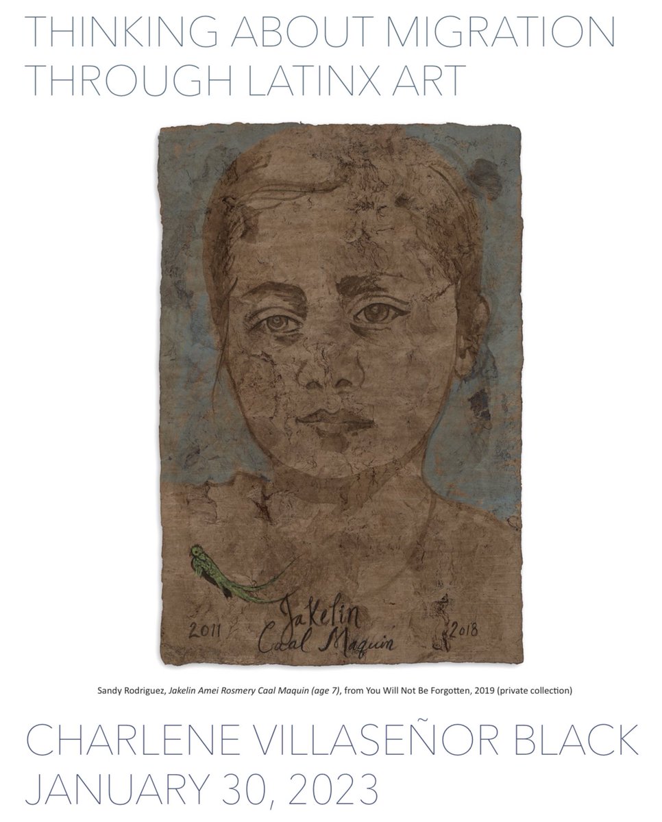 save the date! 1/30 Phi Beta Kappa Lecture:

Charlene Villaseñor Black, 'Thinking About Migration Through Latinx Art'

More info, rsvp here >>>> tulane.campuslabs.com/engage/event/8… #latinxart #youwillnotbeforgotten #losangelesartist #sandyrodriguez #phibetakappa #tulane