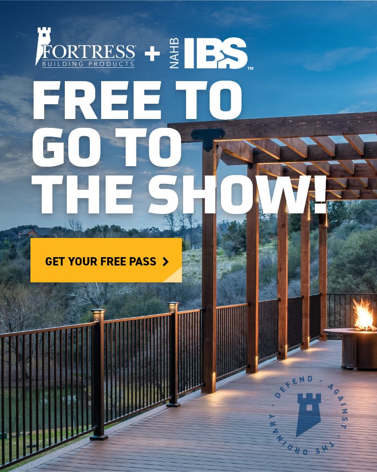 Did you hear? #IBS2023 is in Las Vegas this year, AND IT'S FREE! 😲

The latest and greatest in building products, new industry trends, and more. 👊 

Date: Tuesday, January 31 - Thursday, February 2
Time: 9:00 AM - 5:00 PM
Booth: C6937
Registration: buildersshow.com/FortressBuildi…