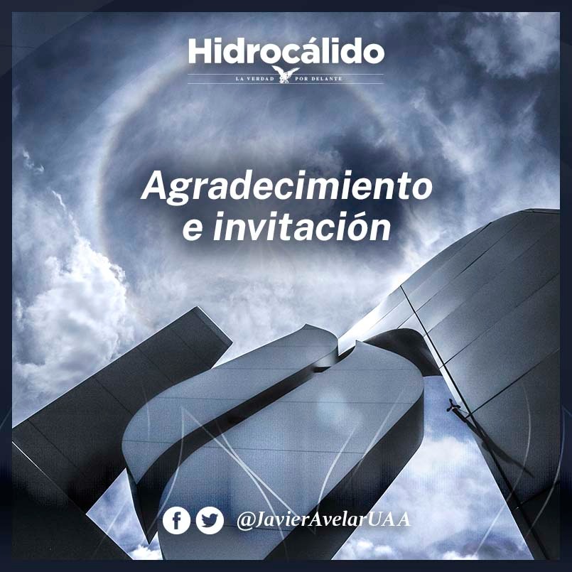 Les comparto mi última columna publicada en el periódico Hidrocálido. Mil gracias a todos los lectores.

uaa.mx/portal/agradec…