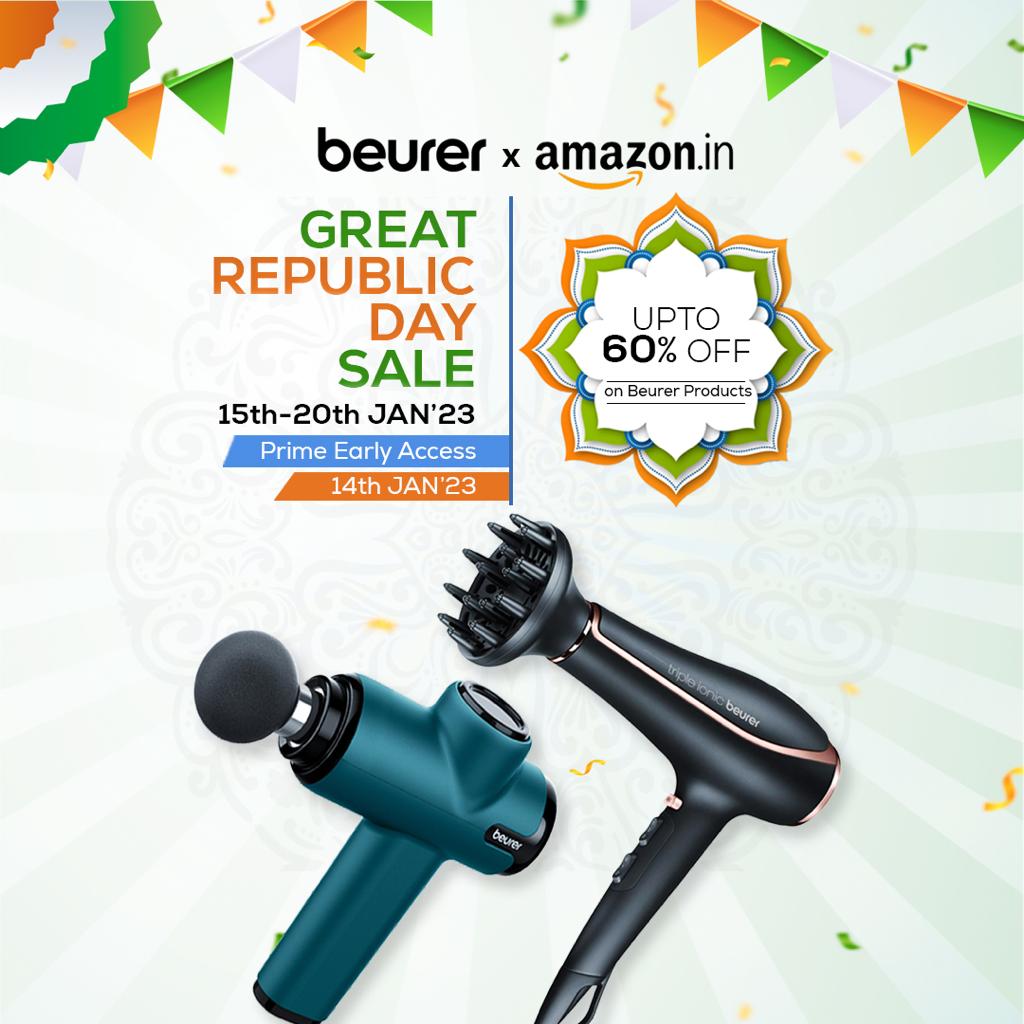 Grab the amazing republic day offers of Beurer India products. Buy now get the discount upto 60%.
Use this opportunity to save more with our Beurer India product.
Hurry up!!
#beurerindia #sale
#republicdaysale #beurer #amazonseliya #amazonfinds #amazonbeauty #amazondotin