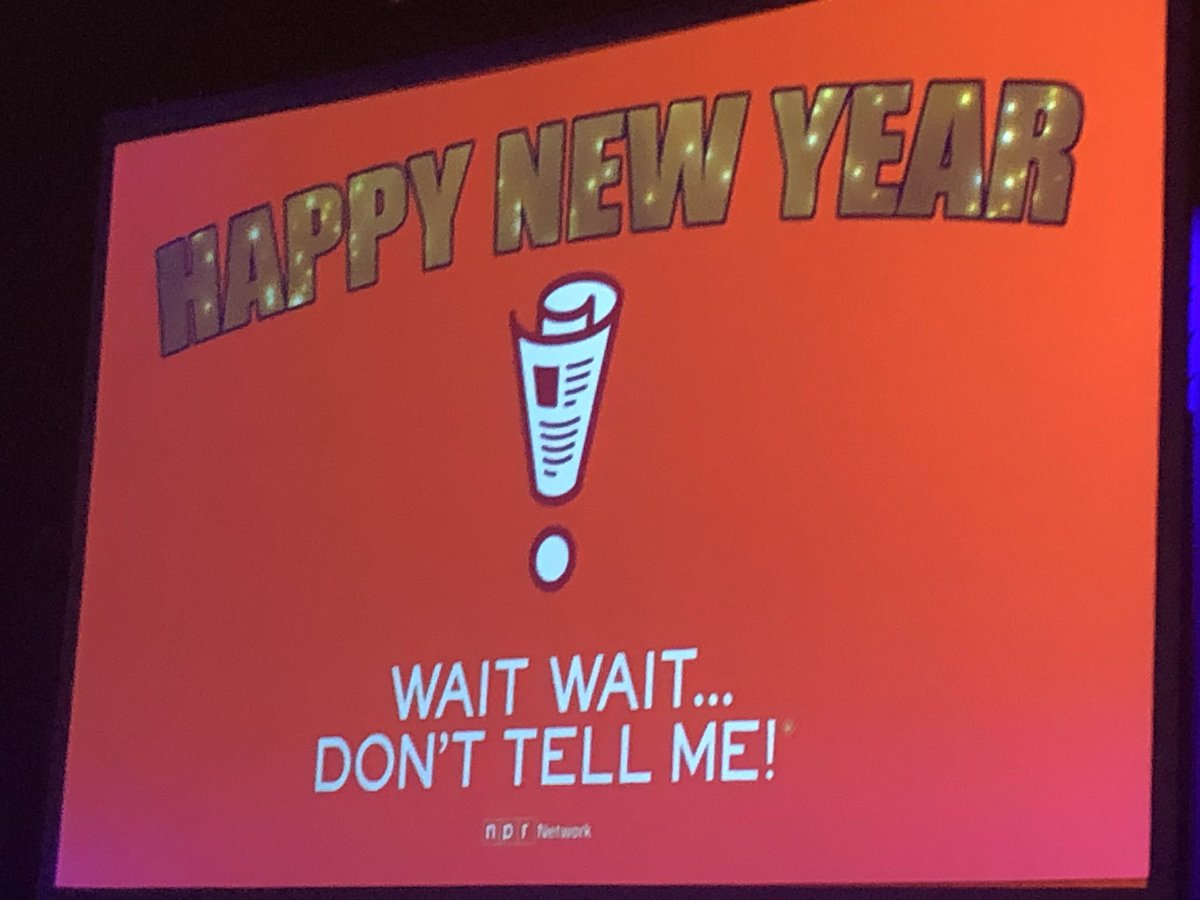 DalePfrimmer's tweet photo. SO much fun last night with @petersagal at @waitwait @NPR @WBEZ Haven’t laughed that hard in long time! #WaitWaitDontTellMe #WWDTM #Chicago #HappyNewYear https://t.co/wFPamptQGJ