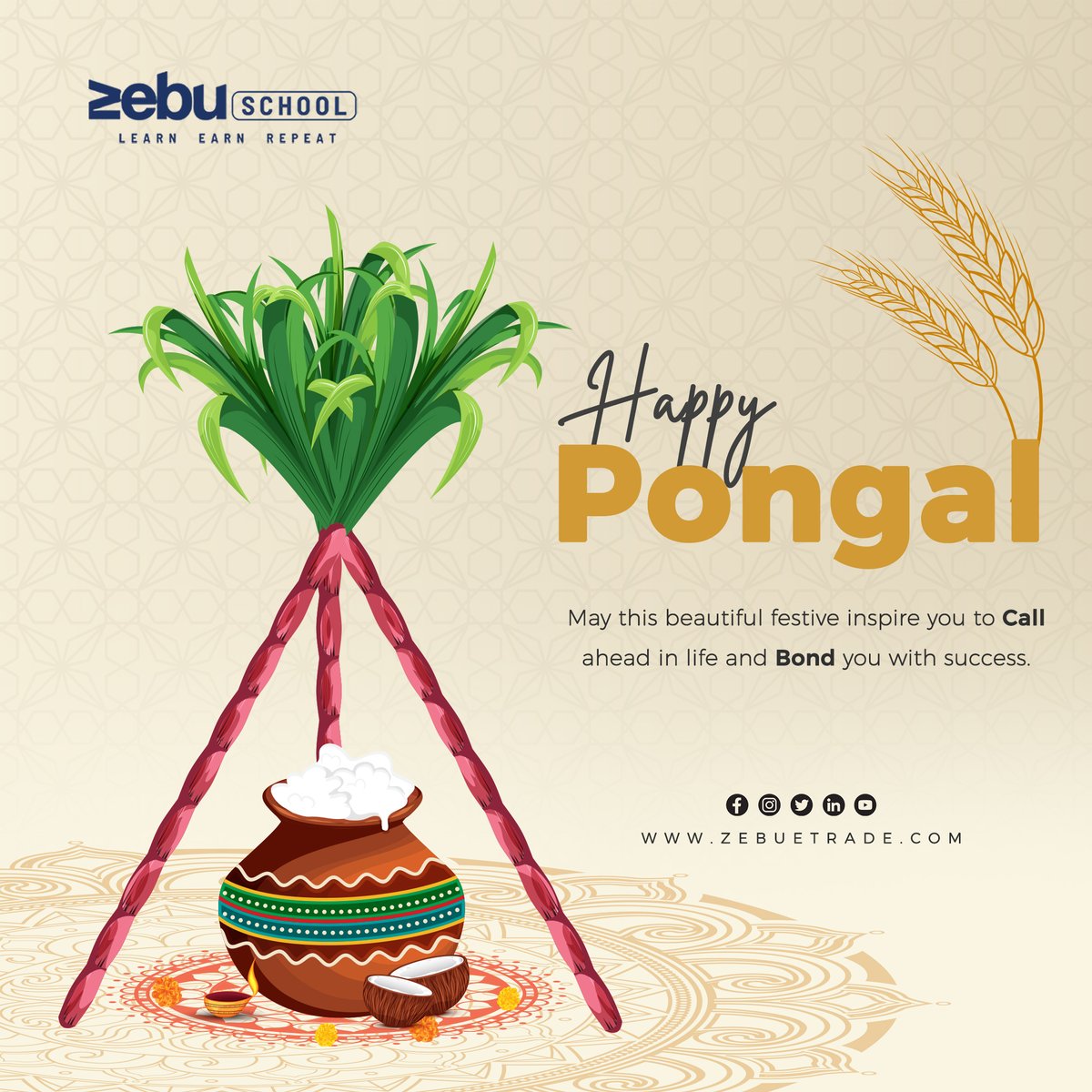 zebu_school's tweet photo. #Wishing you a #Pongal filled with #love, #laughter, and #good_food. #Happy_Pongal!

#pongal #festival #tamilnadu #happypongal https://t.co/hMm0lxW64f