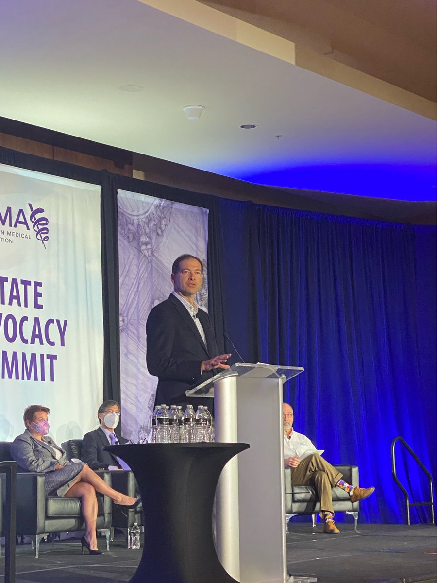 Beginning #OurAMA panel on navigating reproductive health care after Dobbs, with @JackResneckMD, who so eloquently stated “criminalizing healthcare, locking complex decision making into statute, and bringing legislators into the exam room… these things are dangerous”