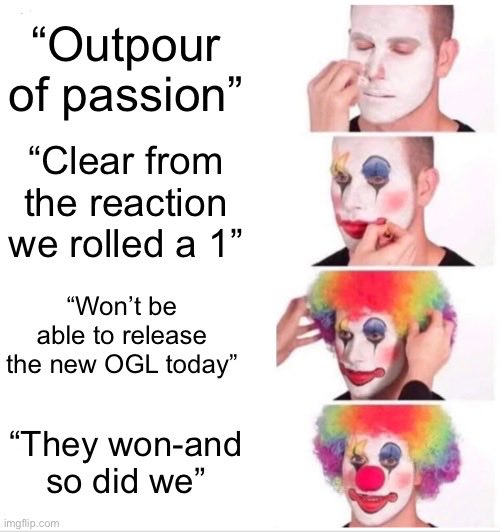 I’m tired and it’s Friday and I work Saturdays so it’s spicy-shitposting-o’clock-