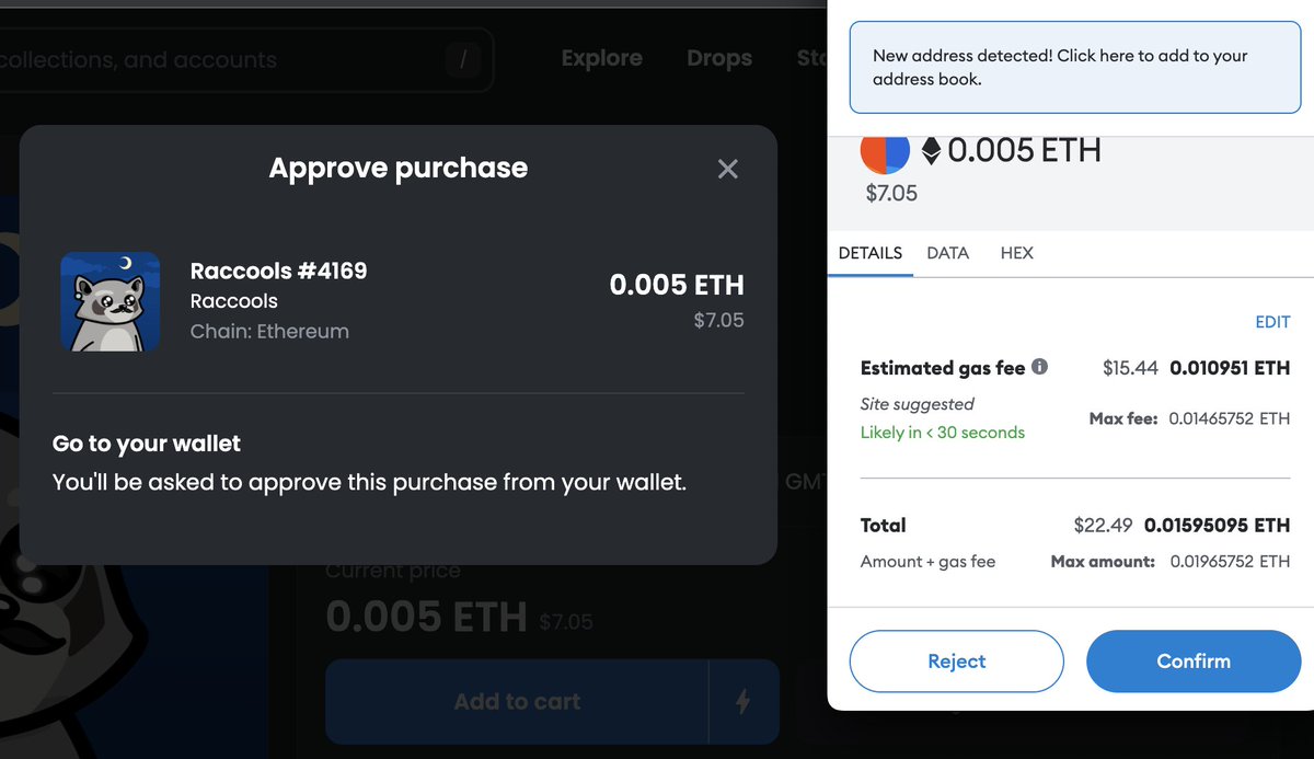 coaster89's tweet photo. Spending twice the price of my #NFT in #Ethereum gas fees is nostalgic AF 🥴💜

#eth $eth #NFTs https://t.co/9uwKgavuHZ