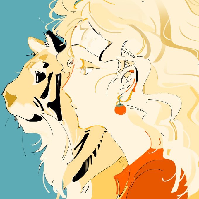 「blonde hair tiger」 illustration images(Latest)