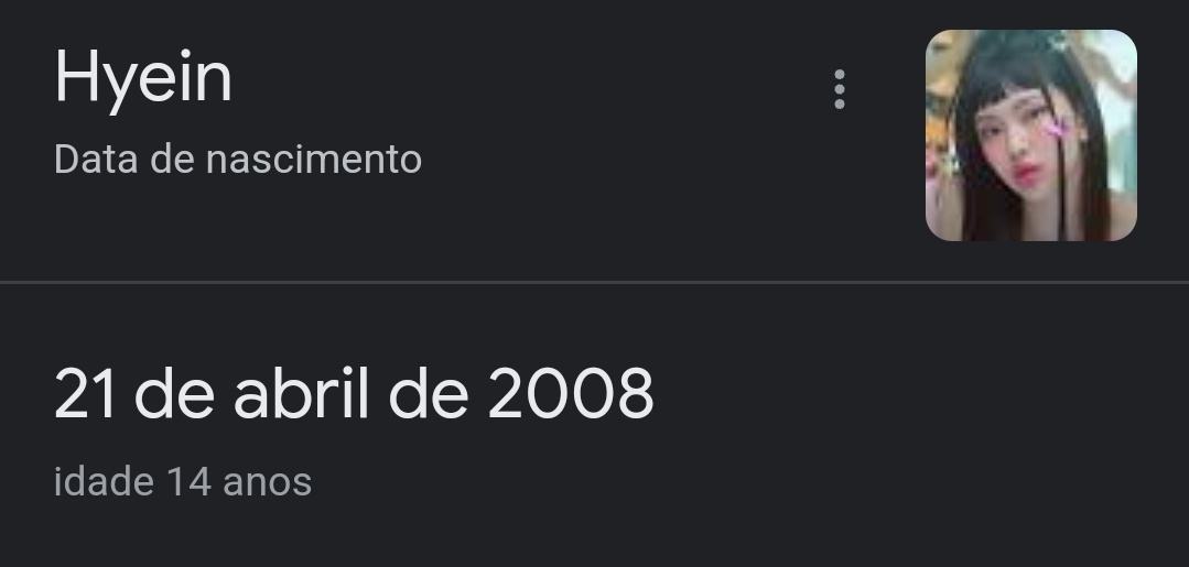 jrubynk's tweet photo. quantos anos vc tinha quando a Hyein nasceu? https://t.co/zbDqbkZ0hL