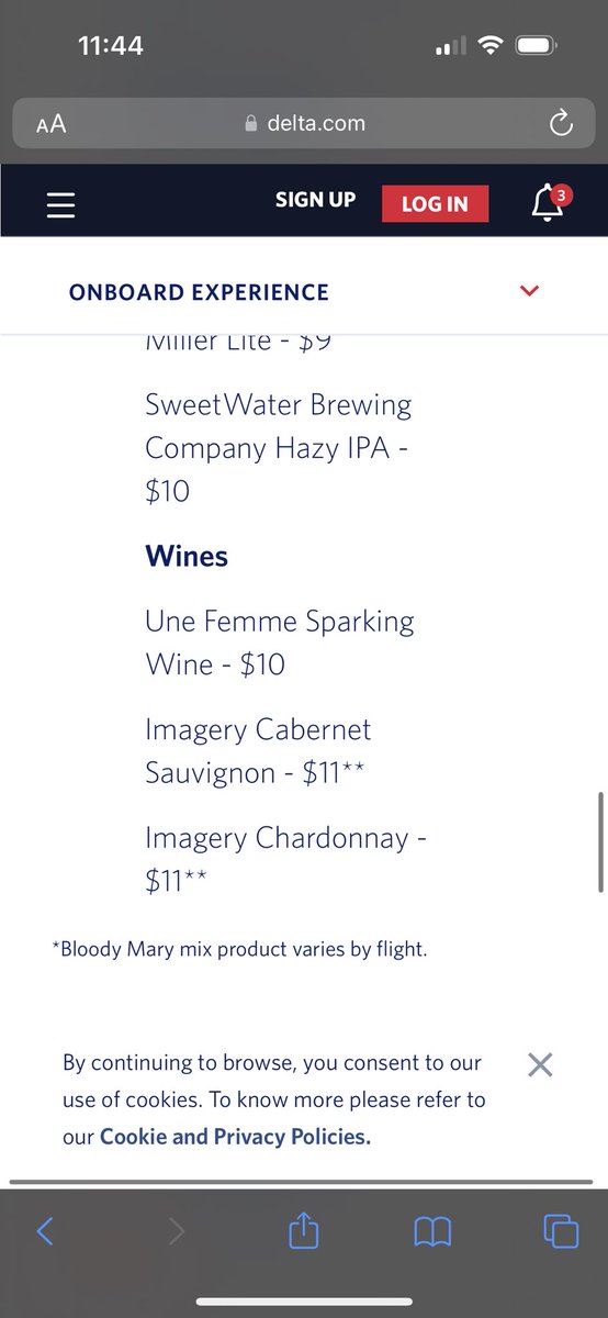 clapierre12's tweet photo. @Delta I don’t think you meant Sparking Wine, that sounds like a safety hazard on an airplane https://t.co/jZOEHo1d4k