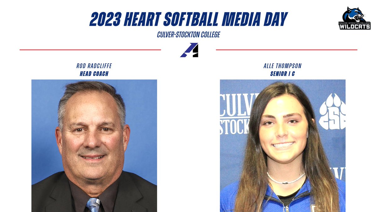 TheHeartConf's tweet photo. 🥎, In the next Heart Softball Media Day interview's, Taylor Thomas of @NAIA_SB spoke with @CSCWildcats  head coach Rod Radcliffe and senior Alle Thompson!

The Wildcats are excited to get started in 2023!

WATCH:
https://t.co/T15gp8jXIE https://t.co/axgfaktaDI