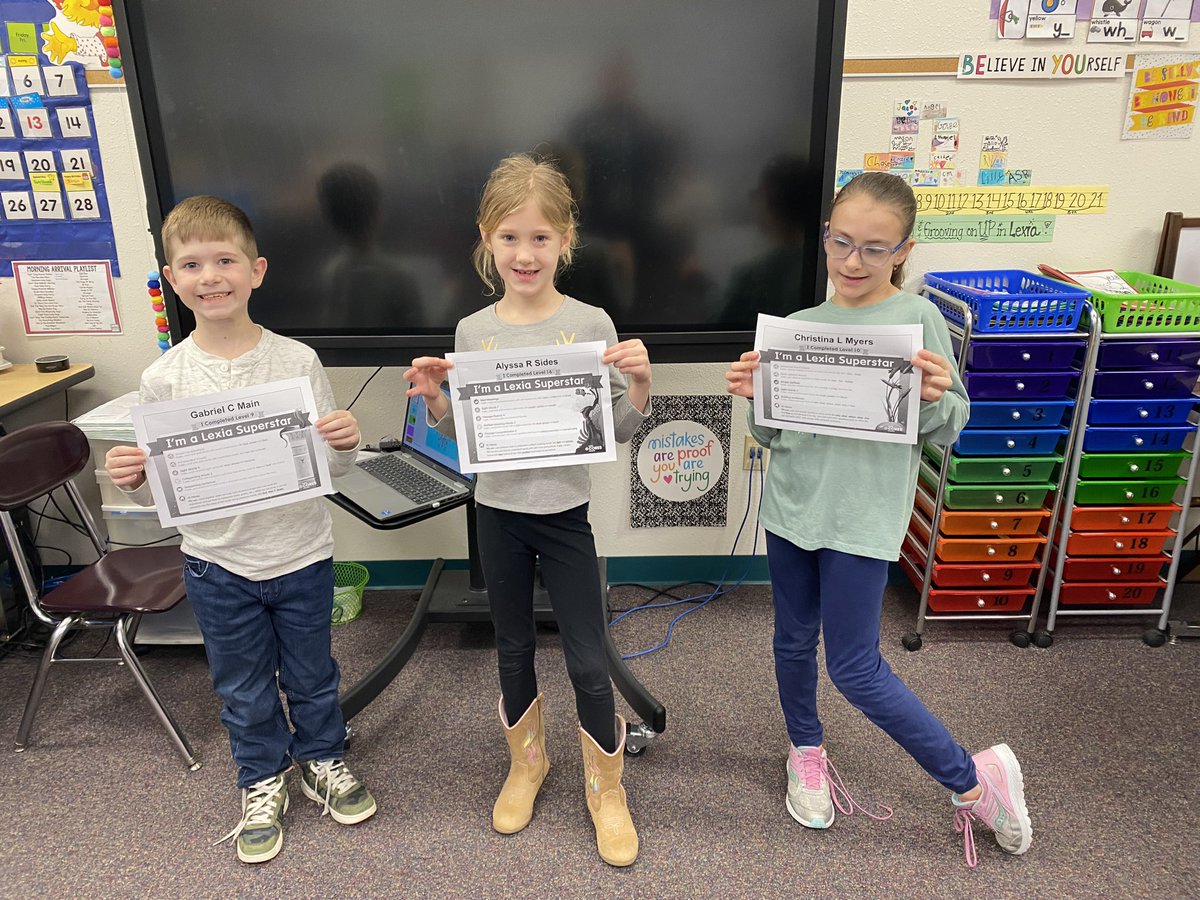 BSAntrobus's tweet photo. Super proud of these kiddos for working hard in Lexia this week! Keep it up! 👍😃📚 https://t.co/scbl68FDiI