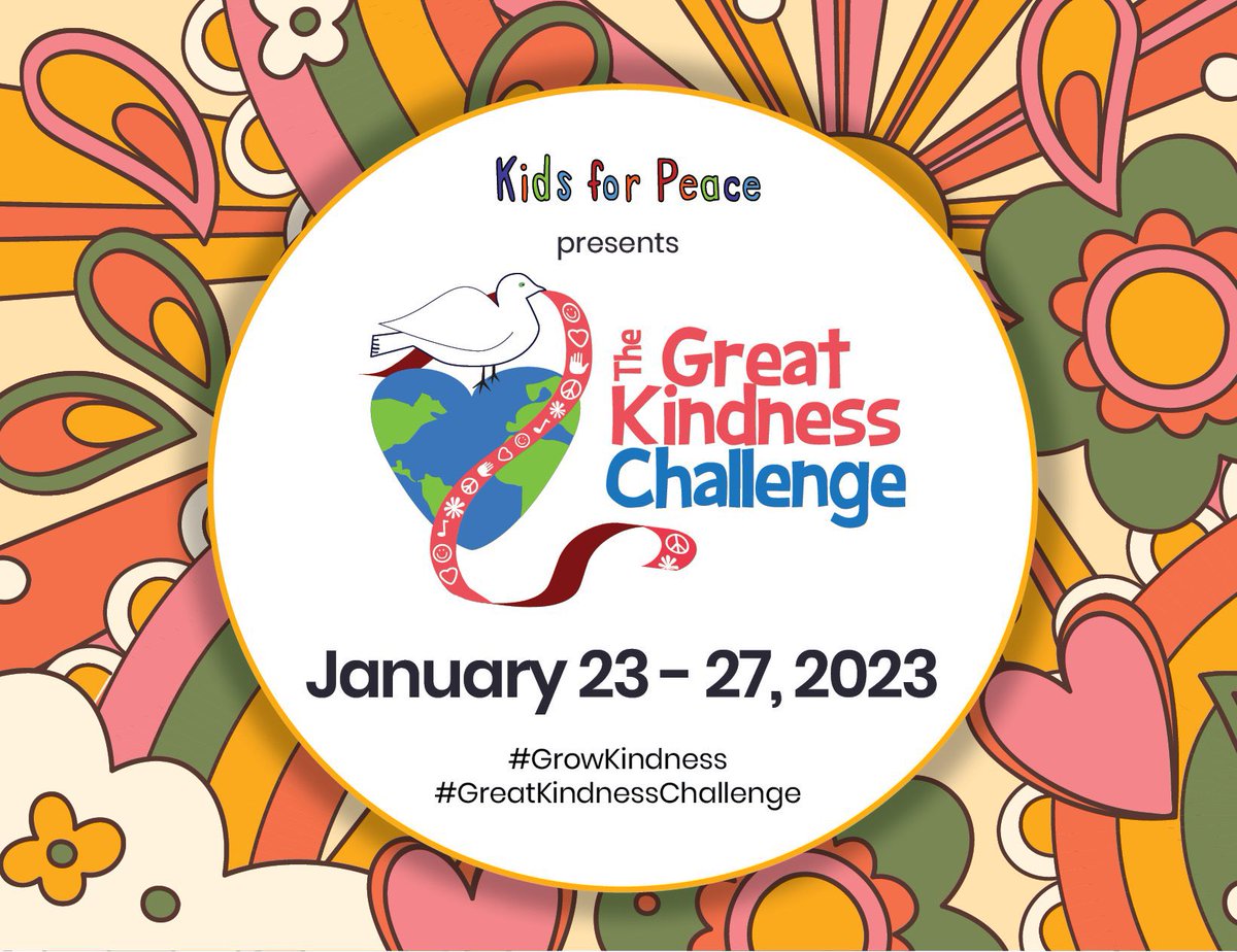 CounselingWrms's tweet photo. WRMS is excited to participate in the @KidsforPeace Great Kindness Challenge! Our students will use a helpful check list to spark a chain reaction of kind events! We can’t wait to see what our building can do! https://t.co/FdeATI4uPN