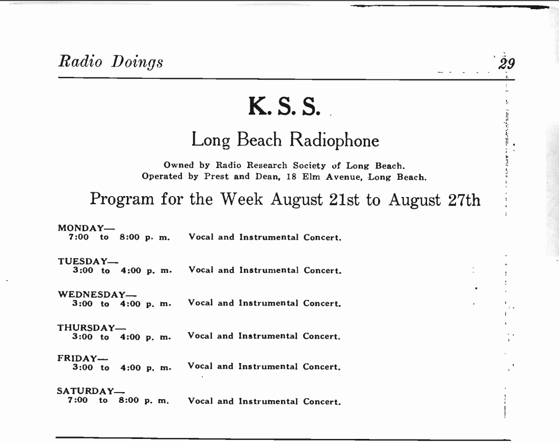 KSS_RRSLB's tweet photo. Radio Doings Magazine August 1922. https://t.co/xCsVnWfUay