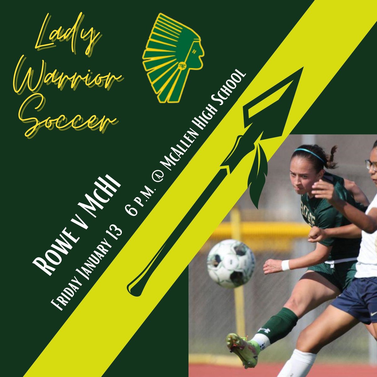 CavazosJavi's tweet photo. C’mon out and show the Lady Warriors some support!!!!  #spreadtheword #fearthespear #rowewarriors #ladywarriorsoccer https://t.co/kzshdfAp4d