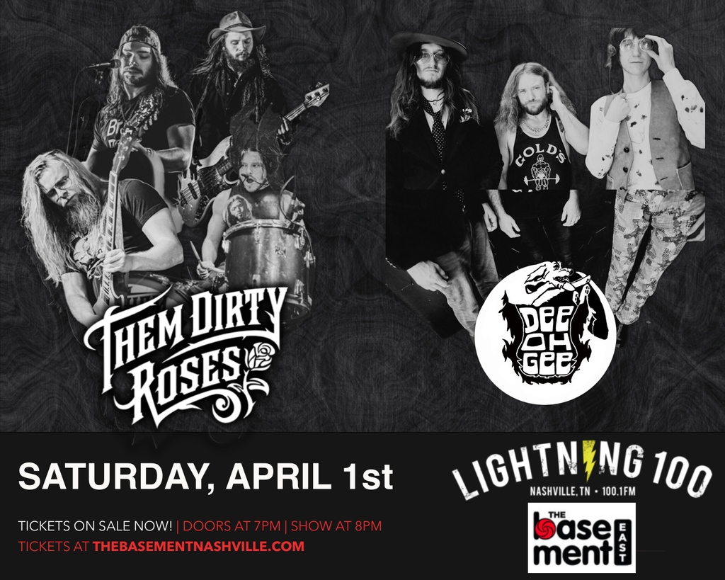 ON SALE NOW! Them Dirty Roses and @Dee_Oh_Gee_ play The Beast on April 1st. Grab your tickets at the link while you can. l8r.it/pi0N