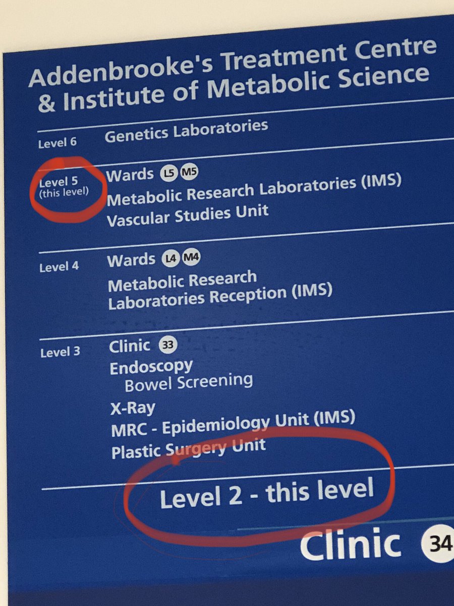 Hey <a href="/CUH_NHS/">Cambridge University Hospitals NHS</a> no wonder I got lost