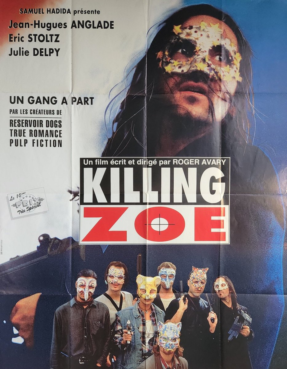 Killing Zoe-Original Vintage Movie Poster of Roger Avary's Bank Heist Thriller with Eric Stoltz, Julie Delpy and Jean-Hugues Anglade etsy.me/3iv64mF #killingzoe #pulpfiction #rogeravary #rulesofattraction #ericstoltz #luckyday #vintagecinemaart #movieposter