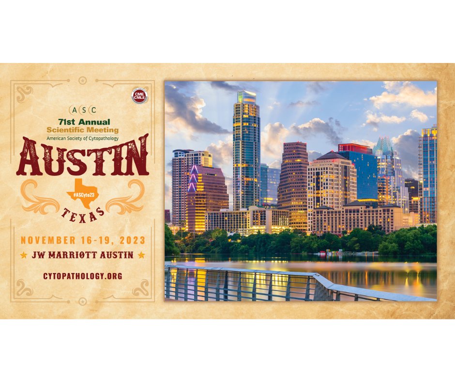 The ASC 71st Annual Scientific Meeting Call for Presentation Proposals is open!
conta.cc/3v2reei
#cyto #cytopath #ASCyto23
conta.cc/3kgEHx6