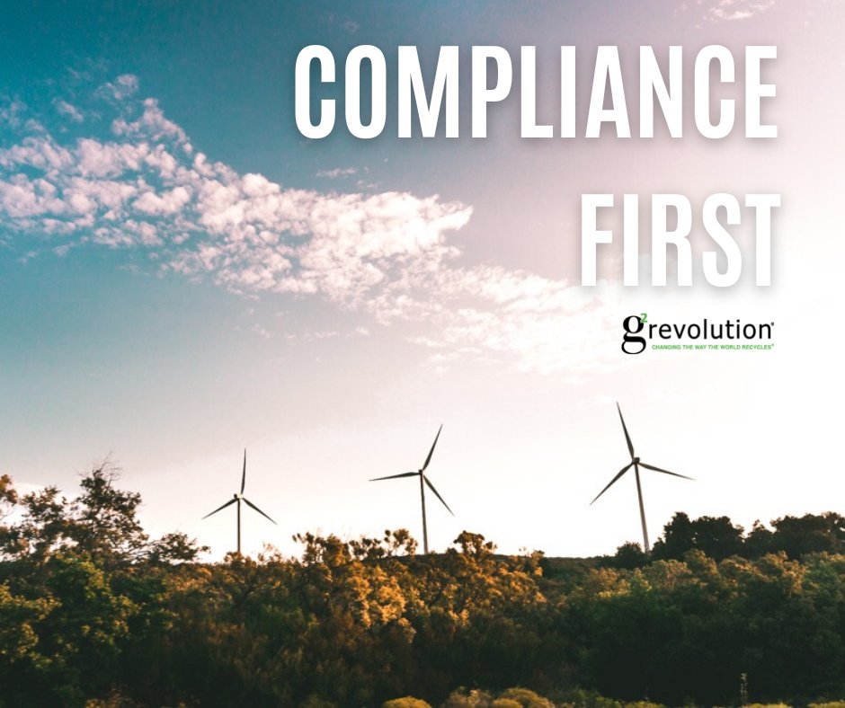 g2revolution's tweet photo. We are a compliance-first company that drives the solutions that we provide. g2’s compliance team will work with you to ensure a smooth transition and execution with any recycling program!

#g2revolution #sustainability #solutions https://t.co/atP8gNQpBy