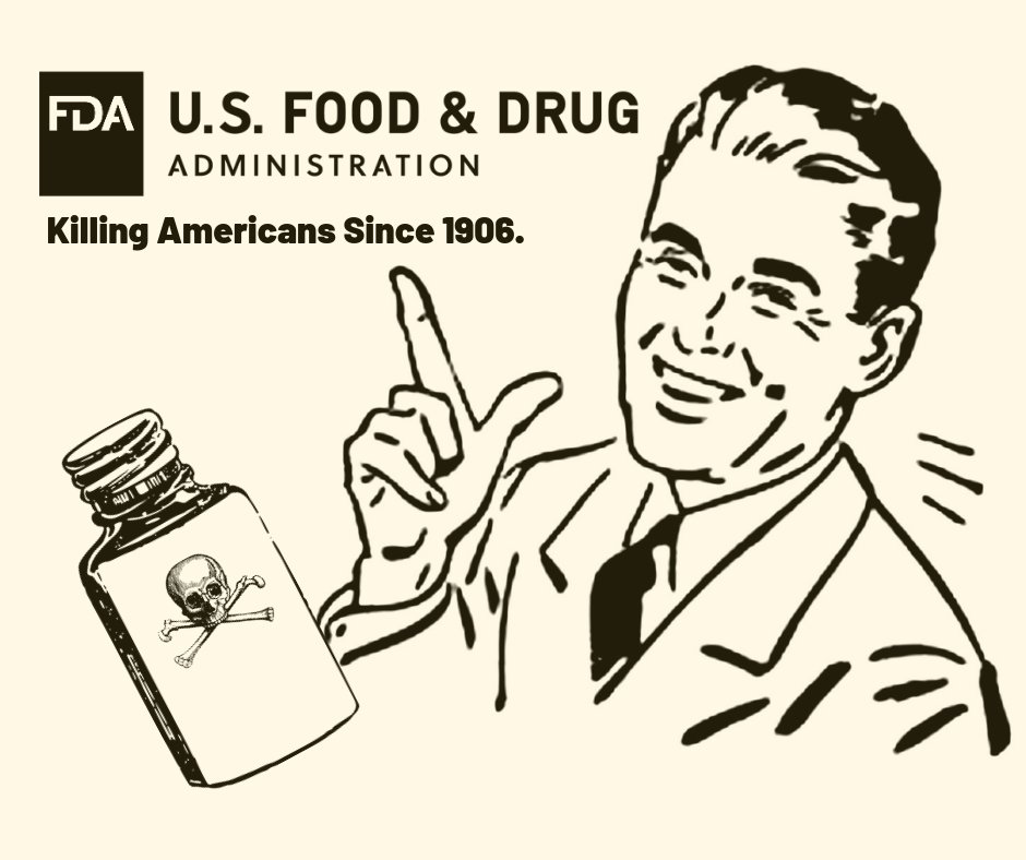 The #FDA:
———
- shifted #medicine from prevention to treatment
- kept life-saving info about vitamins & nutrients from the public
- interfered w/ breakthroughs in #medical practice
- thwarted innovation
- caused #DrugPrices to soar